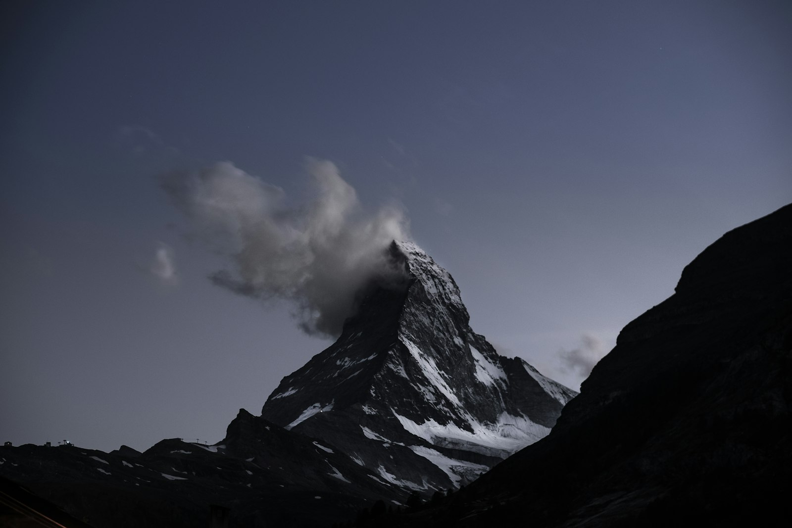 Das Matterhorn in den Schweizer Alpen