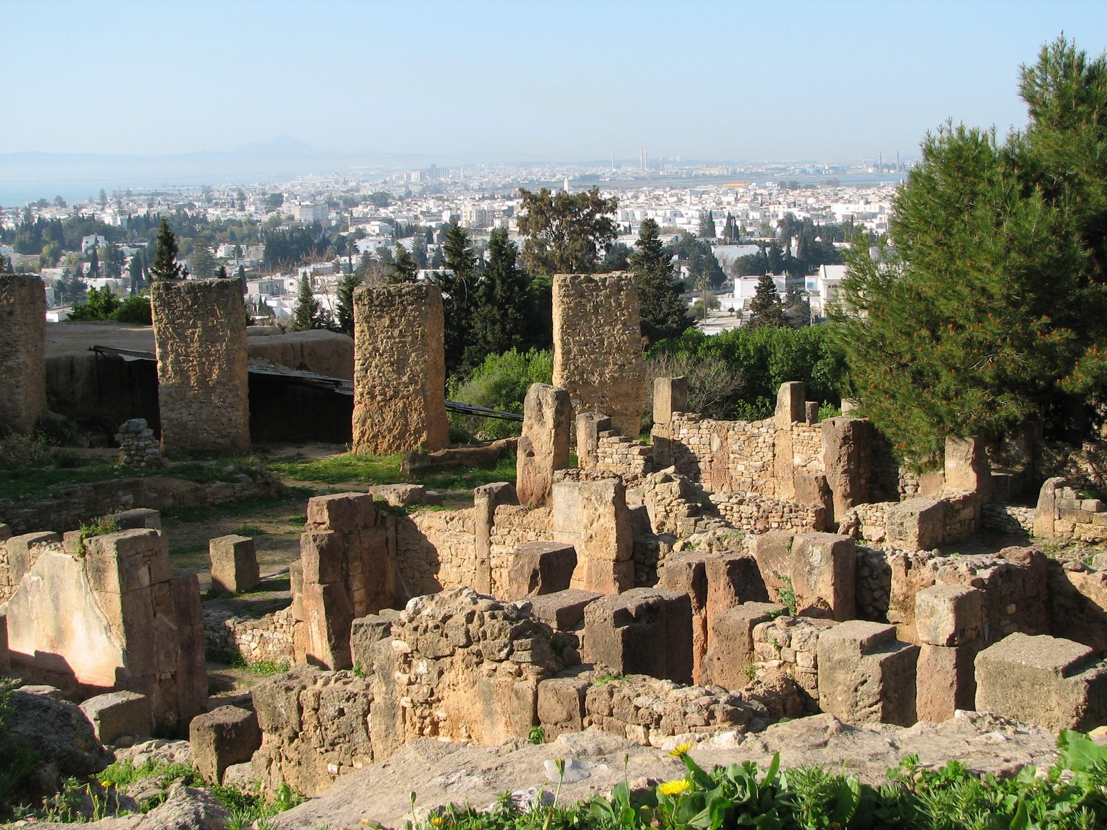 Antike Ausgrabungsstätte von Karthago bei Tunis