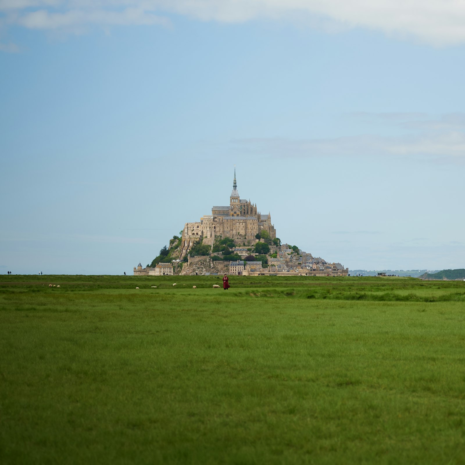 Klosterinsel Mont-Saint-Michel in der Bucht