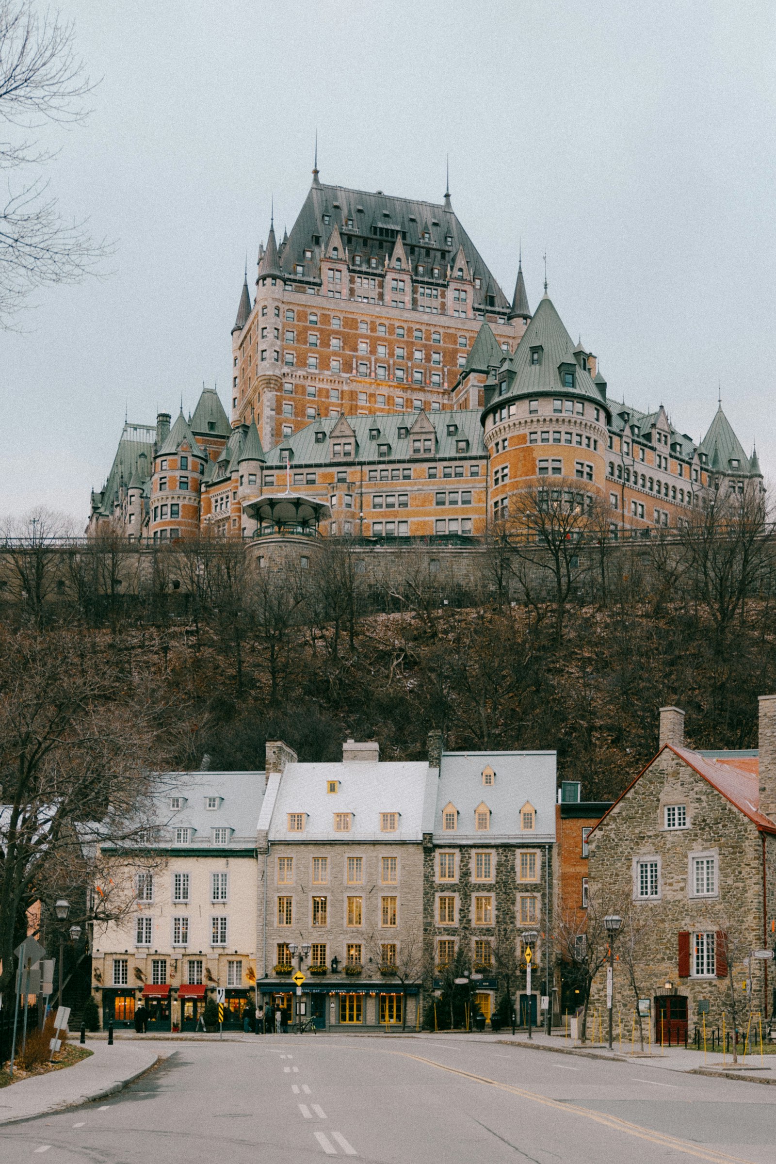 Historisches Hotel Château Frontenac über der Altstadt von Québec