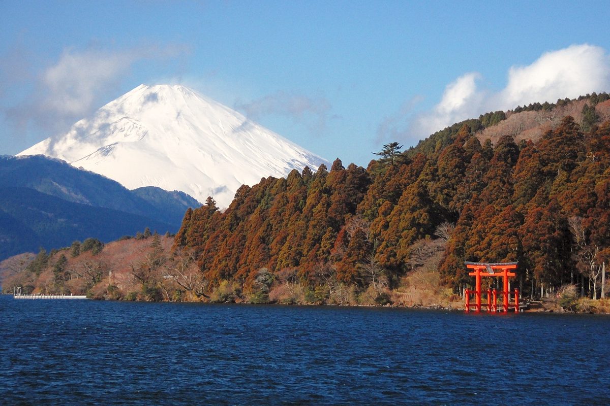Routenstopp Hakone/Fuji in Japan