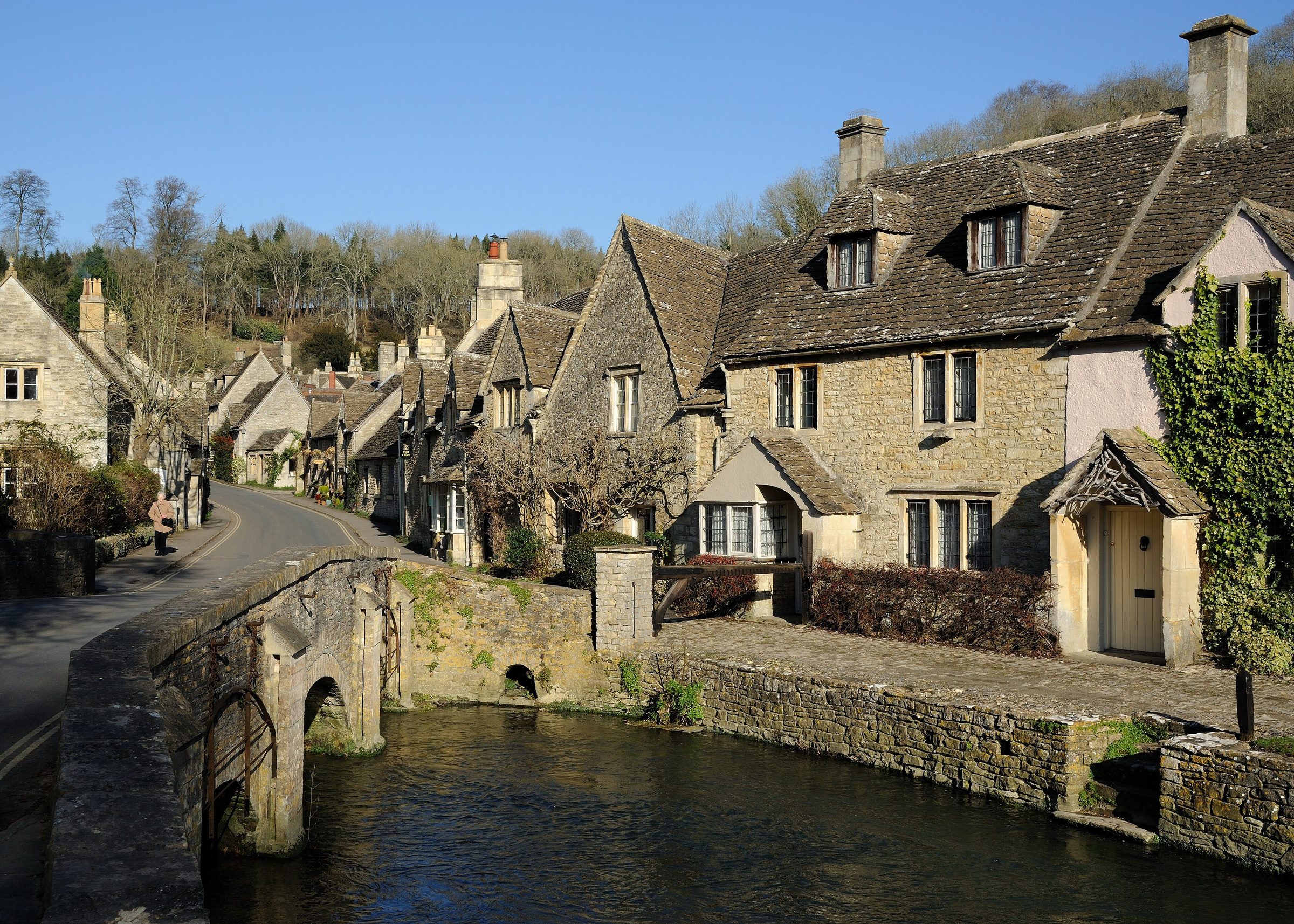 Historisches Dorf Castle Combe in den Cotswolds, Großbritannien