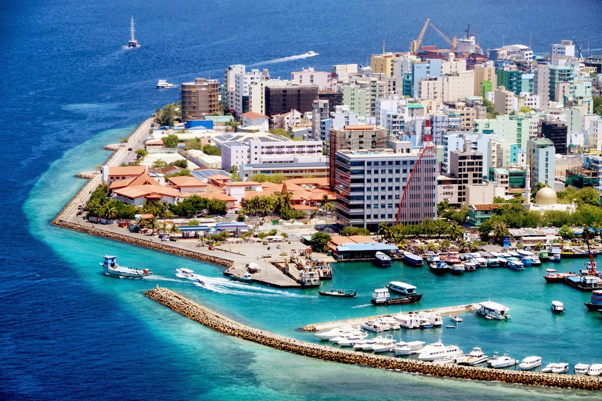 Routenstopp Malé in Malediven