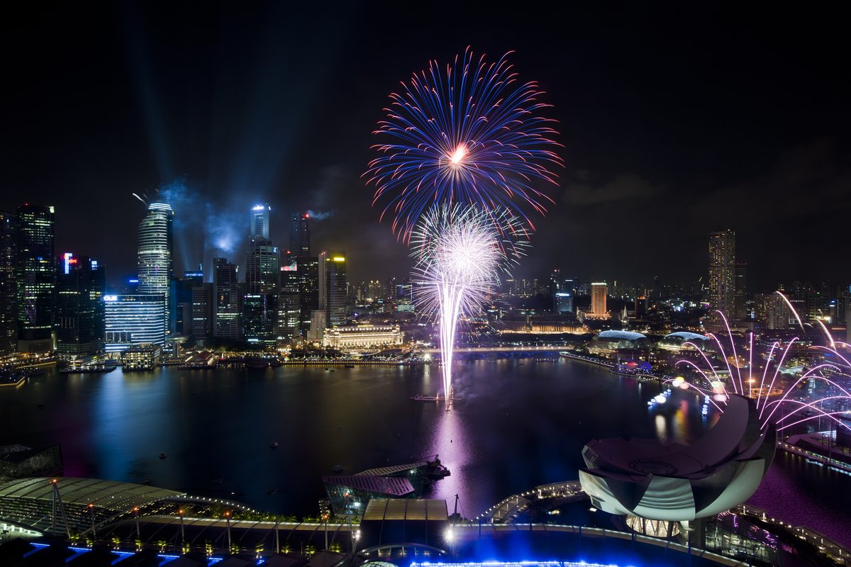Routenstopp Marina Bay / Civic District in Singapur
