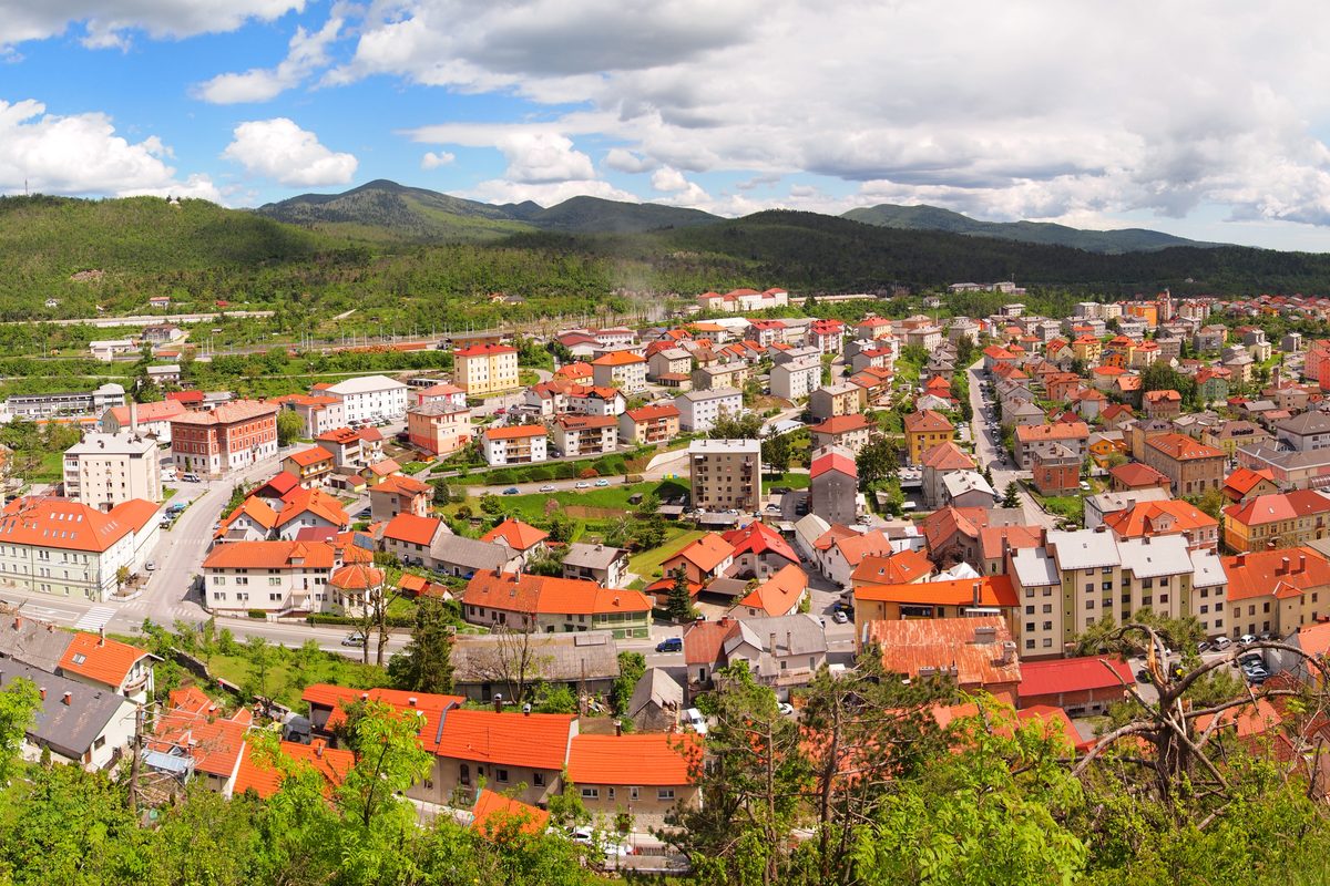 Routenstopp Postojna in Slowenien