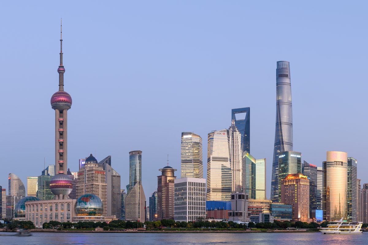 Routenstopp Shanghai in China