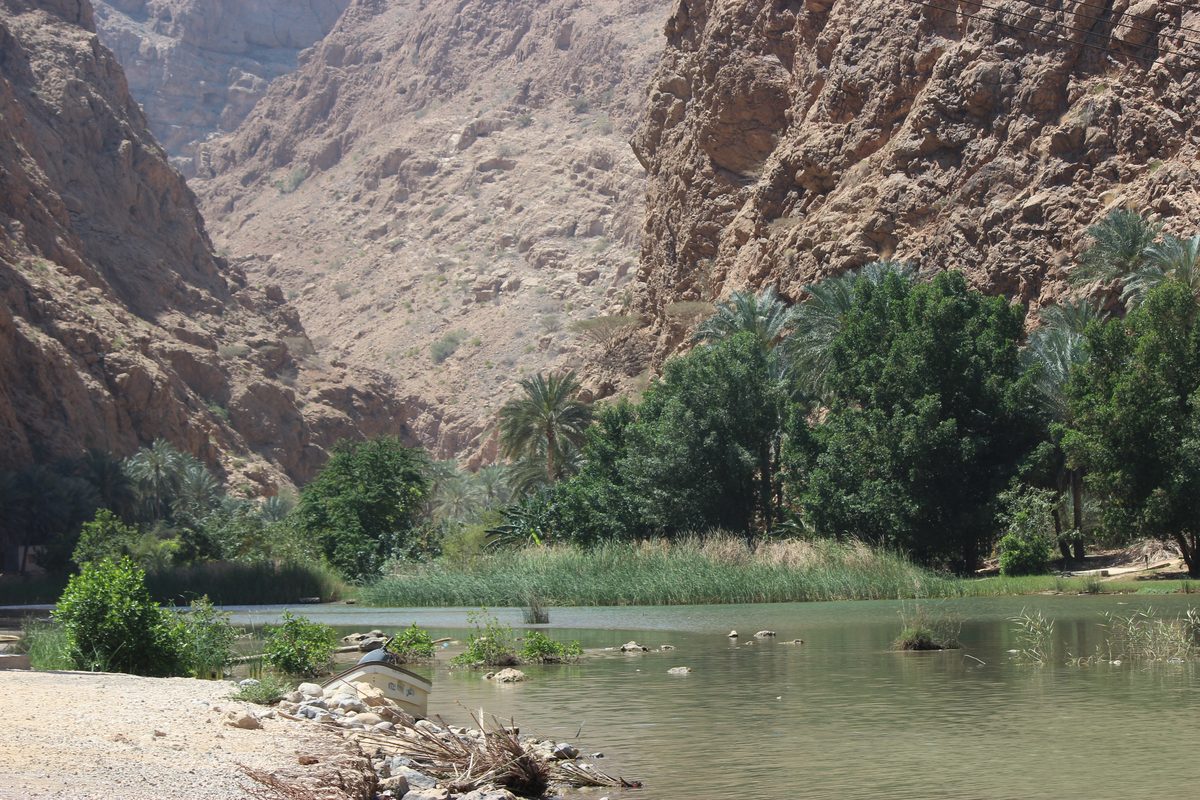 Routenstopp Wadi Shab / Sur in Oman